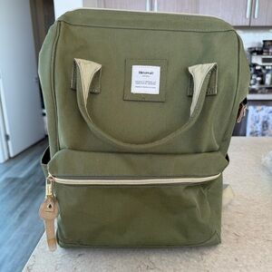Himawari Laptop Backpack Travel Backpack w/ USB Charging Port Green